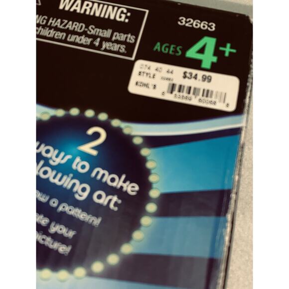 Lite Brite Four Share Cube Some Pattern Sheets Working Battery Operated Pegs EUC - Picture 10 of 13